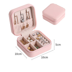 Portable PU Leather Jewelry Storage Box
