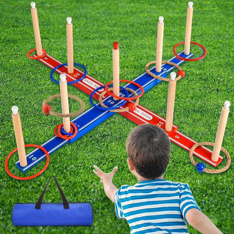 Wooden Ring Toss Game