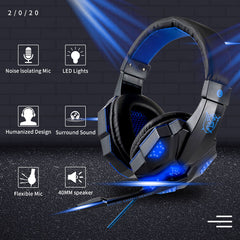 Wired Headphones with Light Up Feature