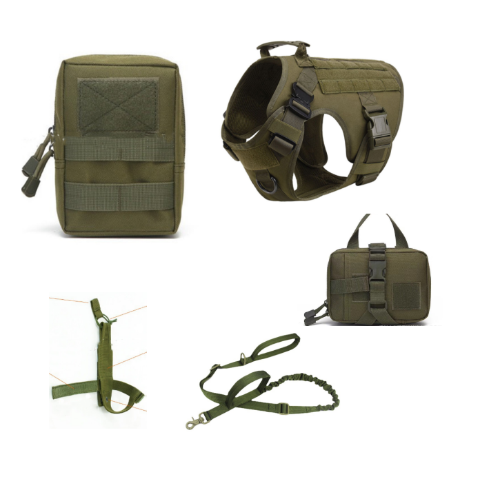 Tactical Dog Harness and Leash