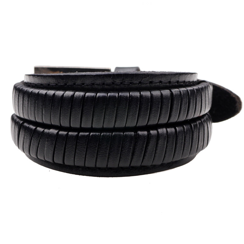 Multilayer Braided Leather Bracelet for Men