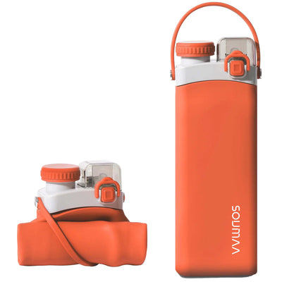 600ml - Leak-Proof, Collapsible Silicone Water Bottle