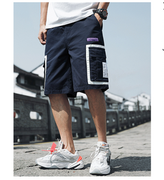 Loose Five-Point Overalls Shorts for Men