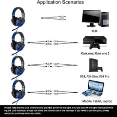 Wired Headphones with Light Up Feature
