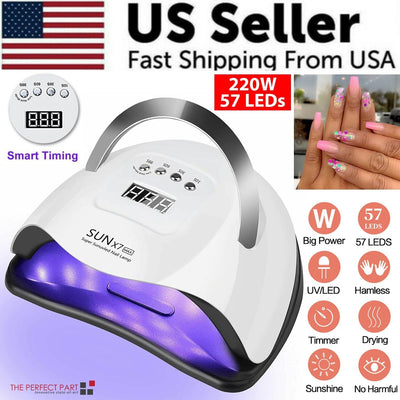 220W LED Nail Dryer UV Polish Curing Lamp