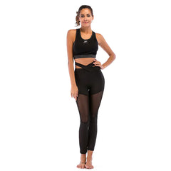 High-Waisted Cross Waist Yoga Pants for Women