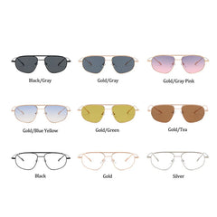 Luxury Brand Design Trendy Square Sun Glasses