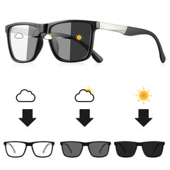 Photochromic Sunglasses Square Casual Trendy Fashion