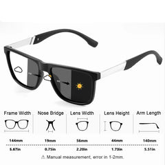 Photochromic Sunglasses Square Casual Trendy Fashion