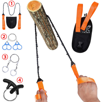 4 Styles Portable Survival Chainsaw