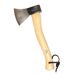 Prandi German Style 14" Forged Steel Hatchet - Lightweight Camping Axe with Hickory Handle